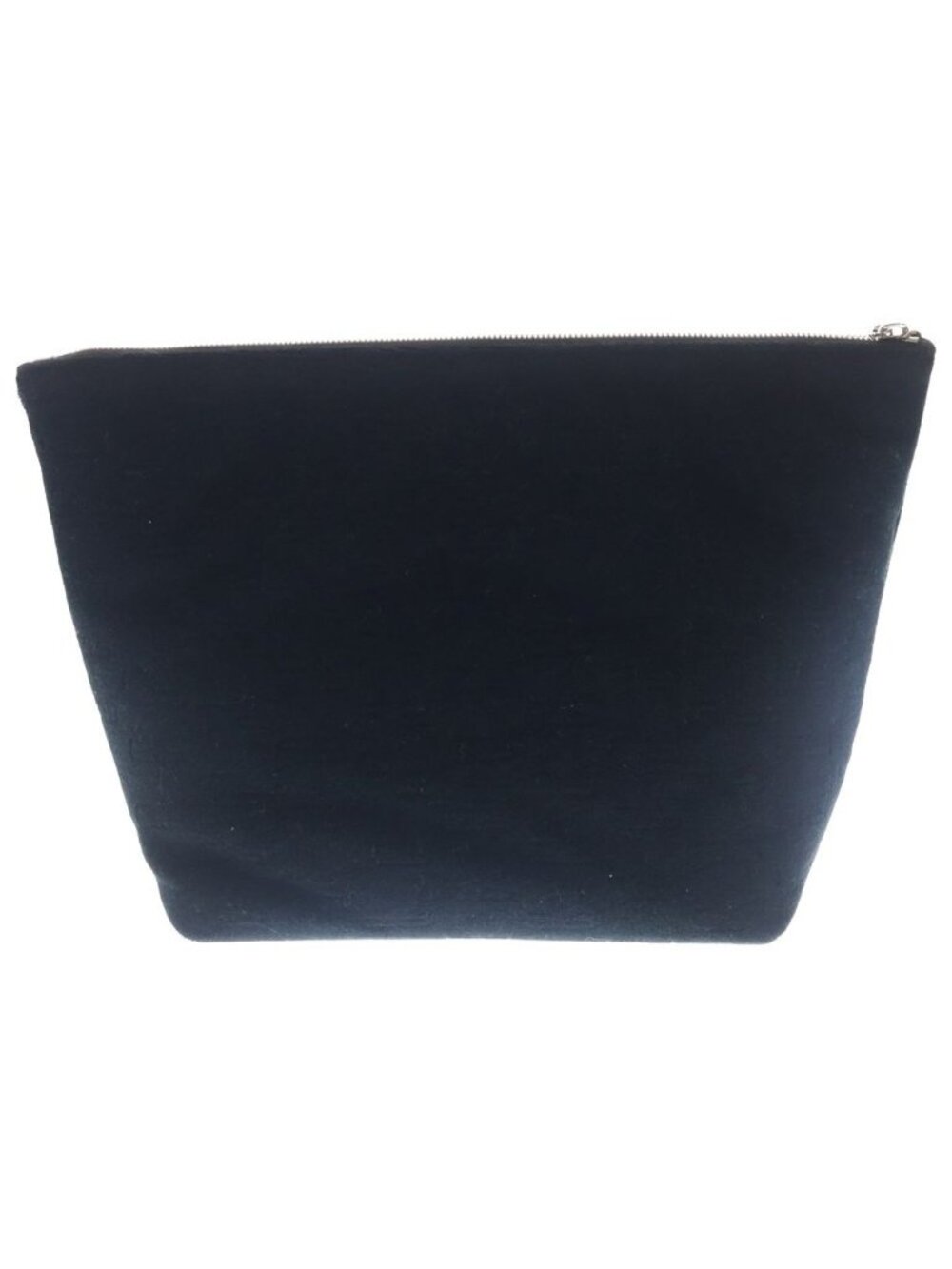 Balenciaga BB Monogram Sponge Pouch Clutch Black Pile Silver - Picture 2 of 6